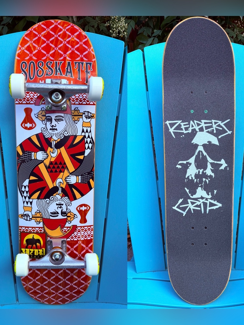 808 Skateboard Shop Ali'i Card Complete Skateboard 8.25” Independent 149 Trucks